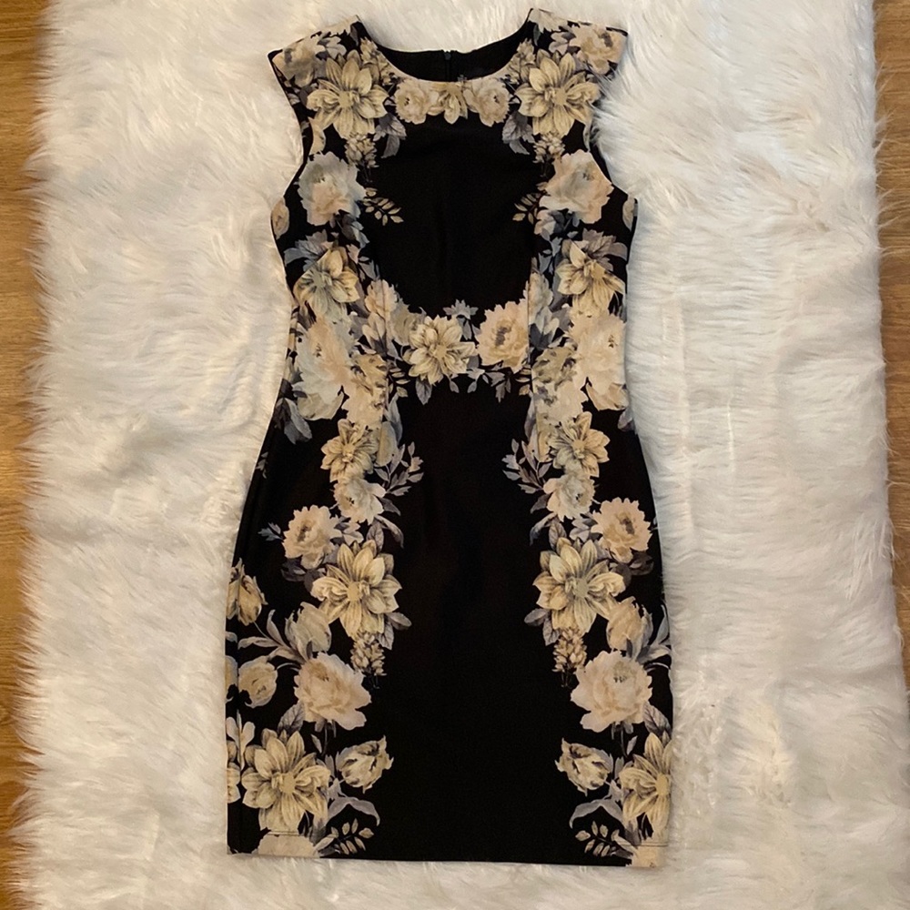 Chetta B sleeveless floral dress